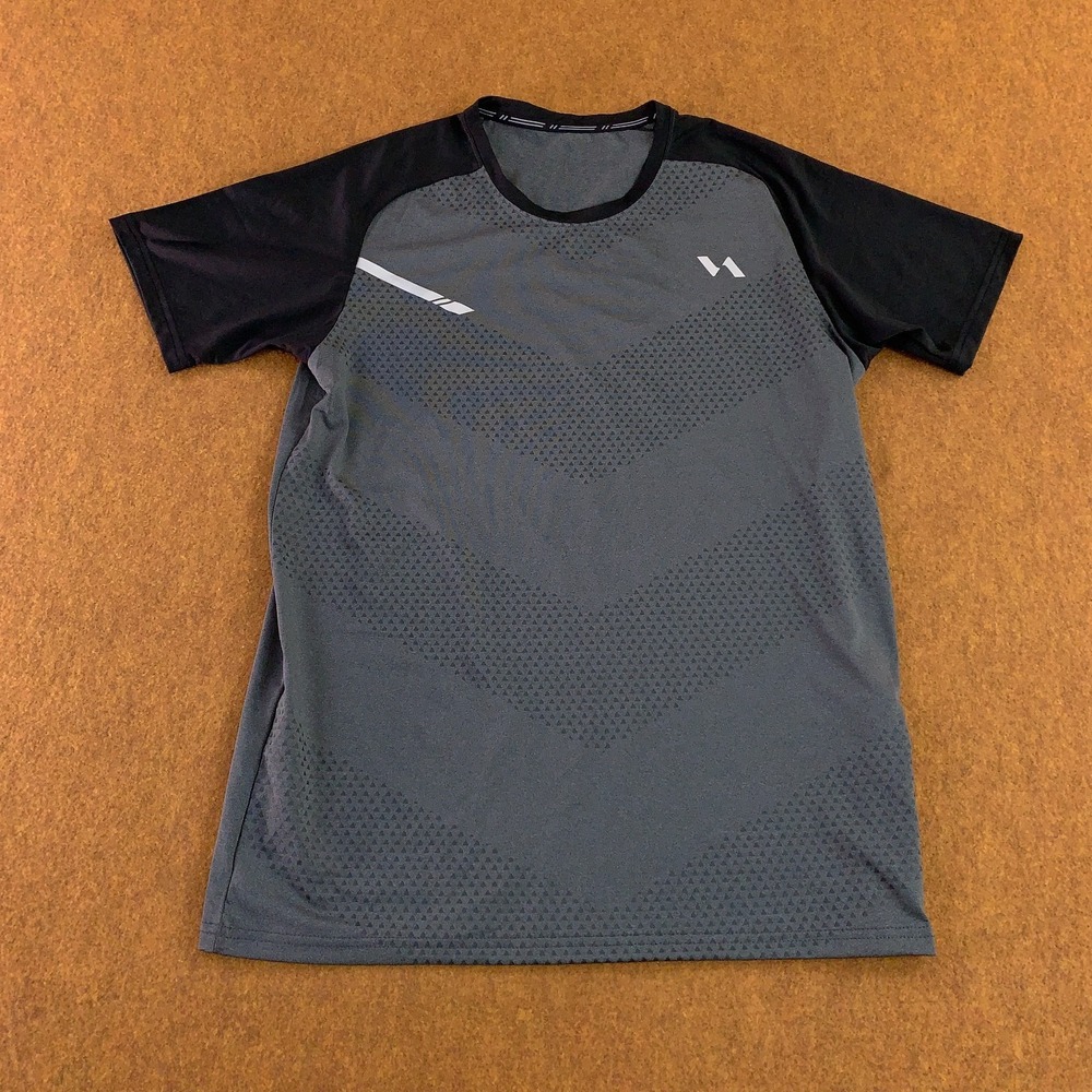 VA Mens Size Medium Gray Breathable Short Sleeve Crew Neck Athletic Tee New